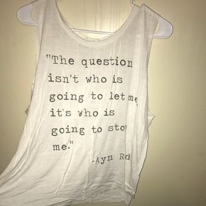 Forever 21 graphic cut off tee